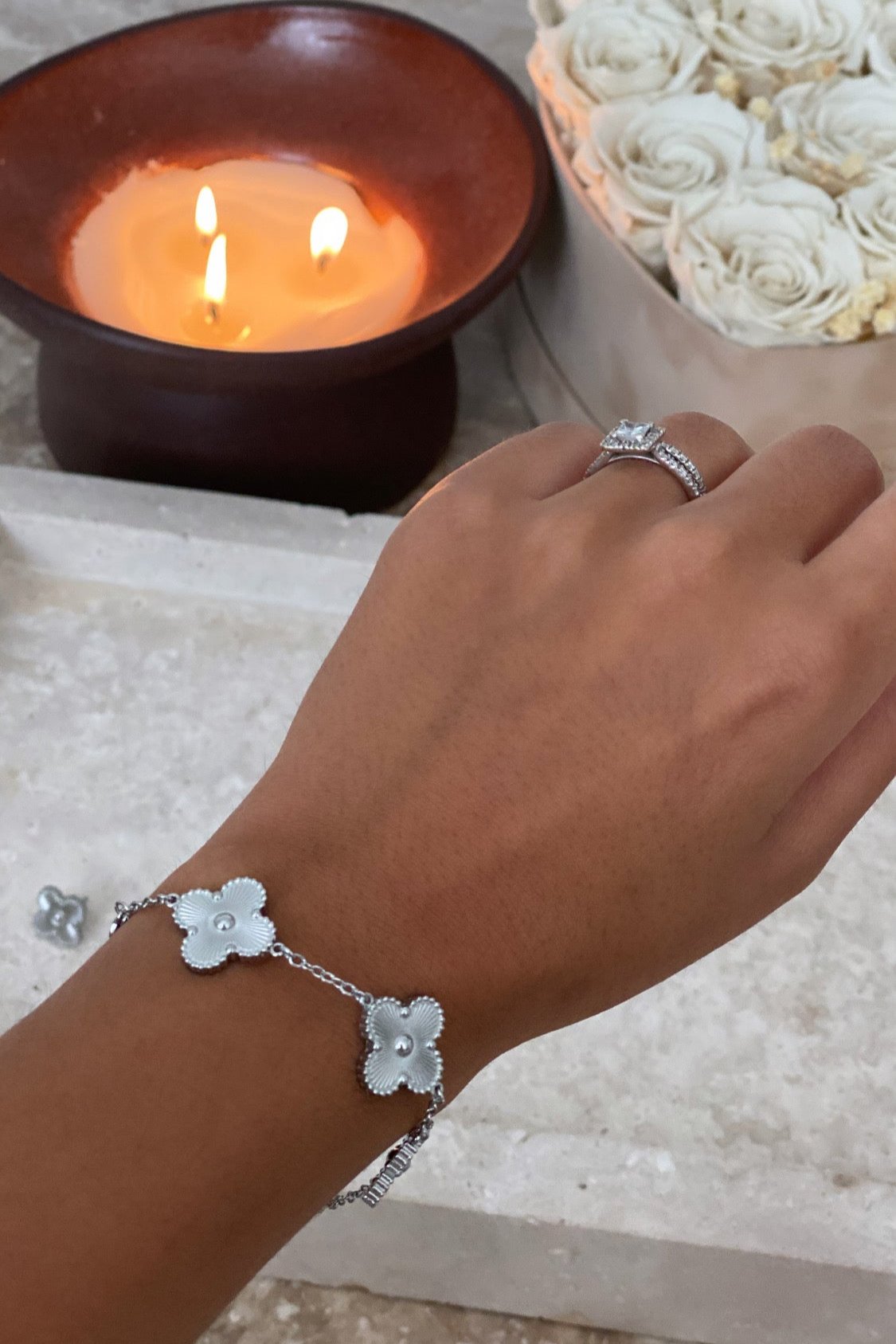 Bracelet Ambrine Argent