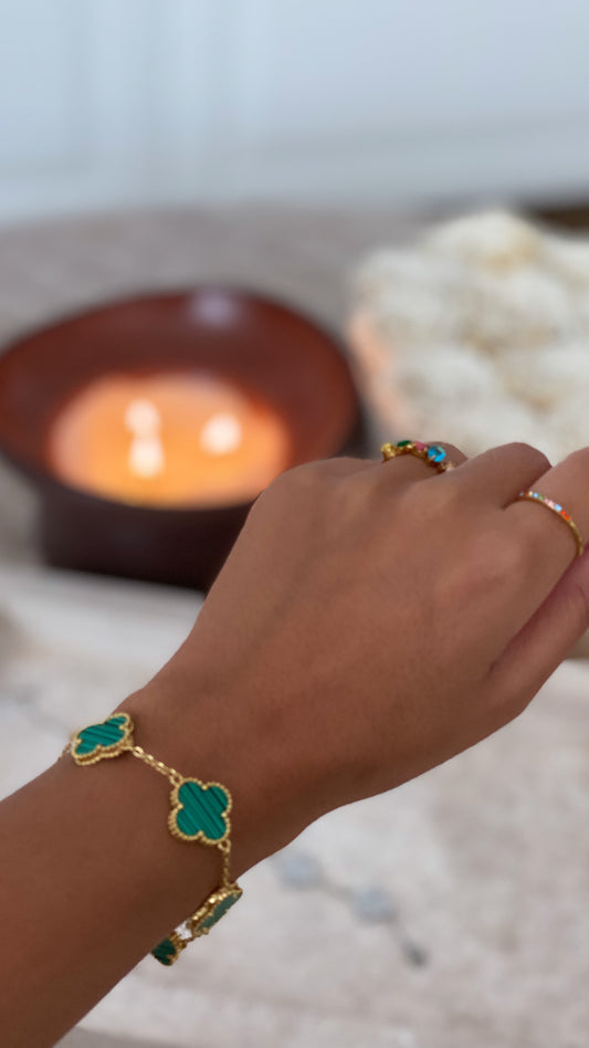 Bracelet Ambre vert